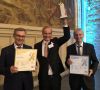 Raimund Ochs, Michael Stepper, Bernd Rexroth feiern den EIP-Sieg